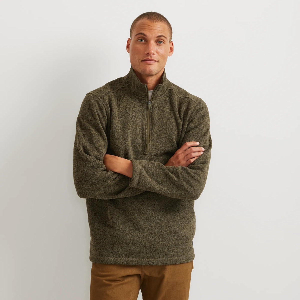 Men's Radiator Fleece 1/4-Zip Pullover-Dk Fatigue-Regular-3