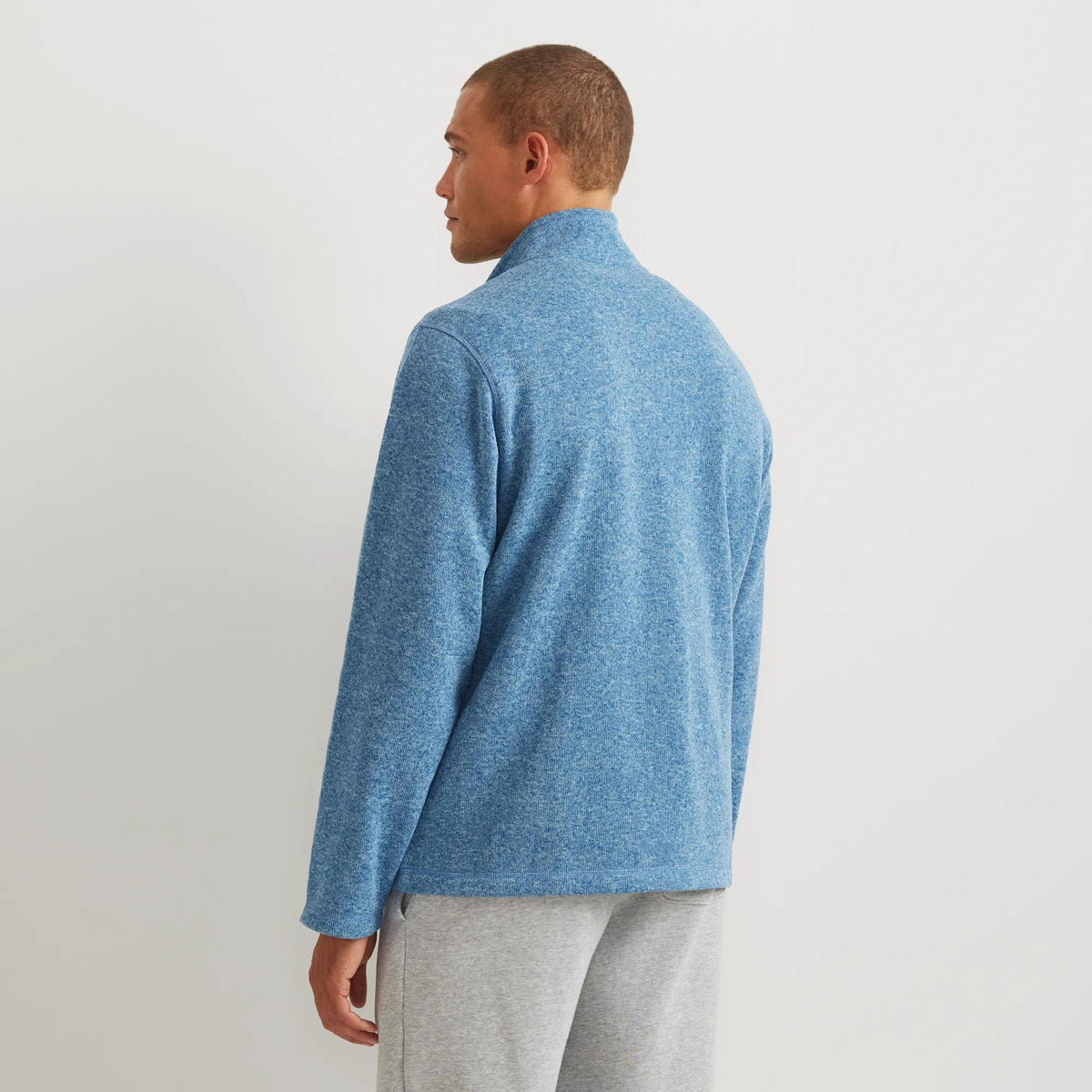 Men's Radiator Fleece 1/4-Zip Pullover-Tile Blue-Regular-7