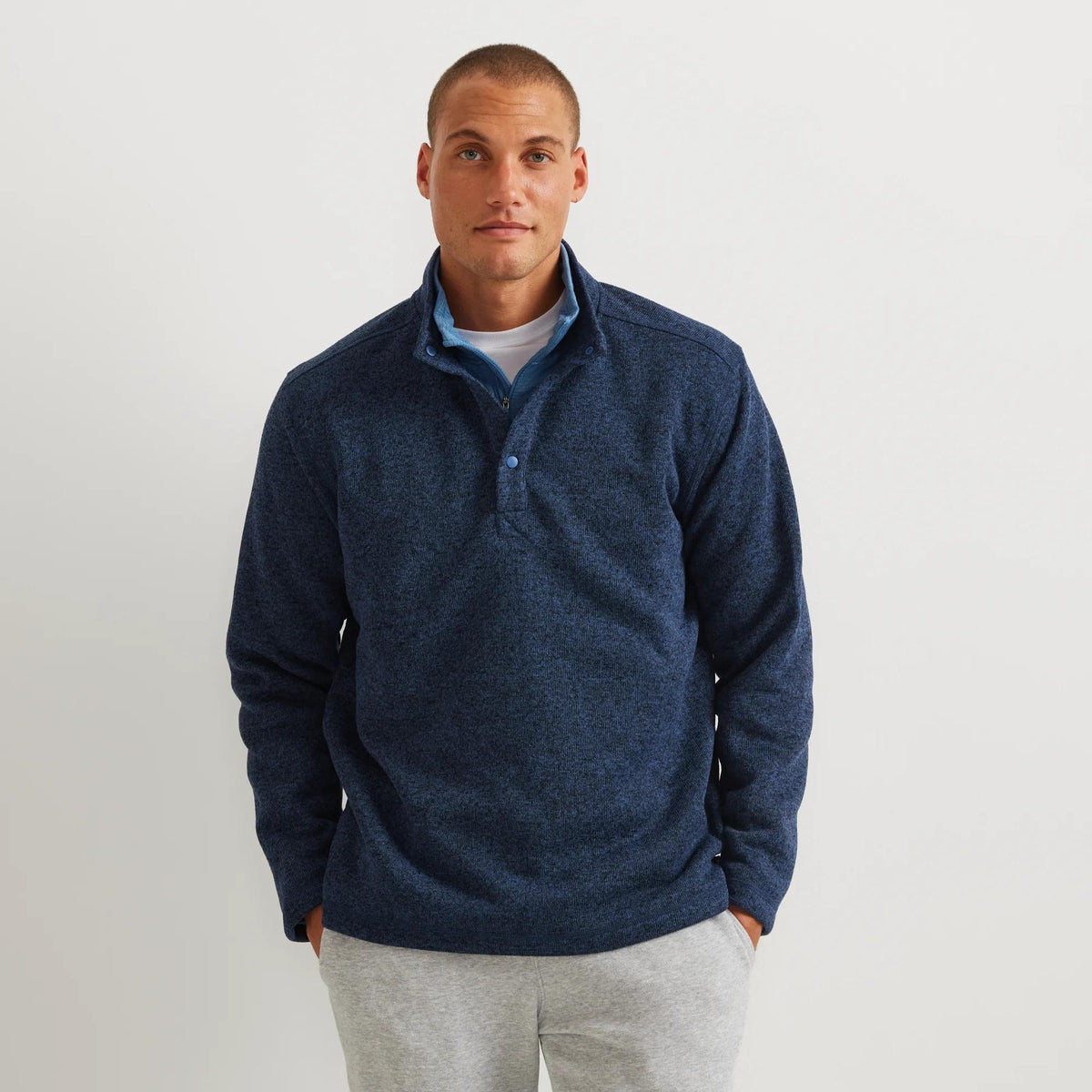 Men's Radiator Fleece 2.0 Snap Mock Pullover-Dusk-Regular-2