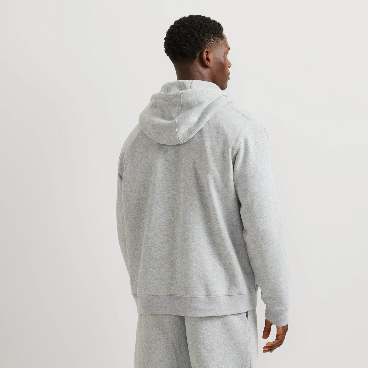 Men's Vintage Soft Full-Zip Sweatshirt-Htr Gray-Regular-2