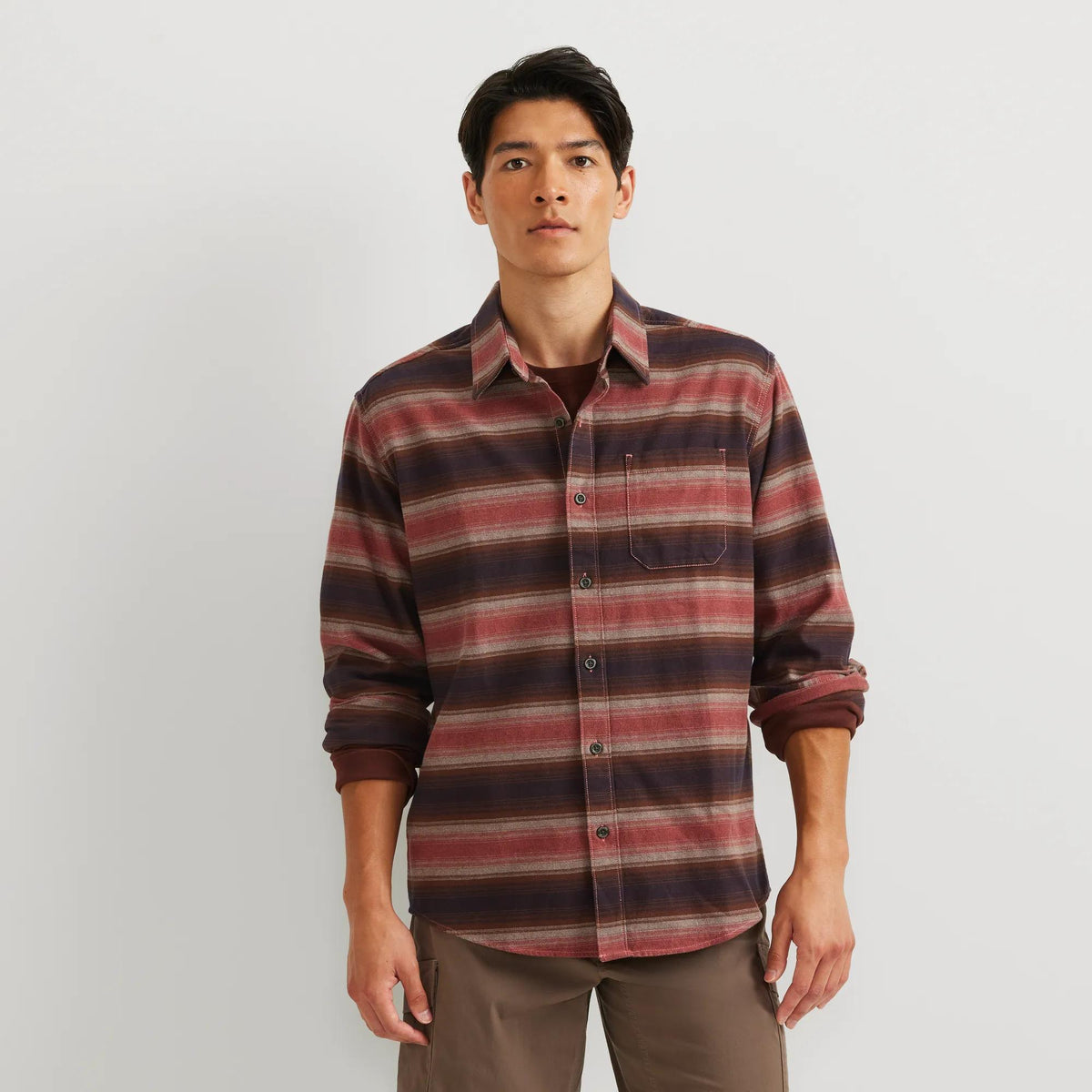 Men's Eddie's Favorite Classic Fit Flannel - Pattern-Clay-Regular-6