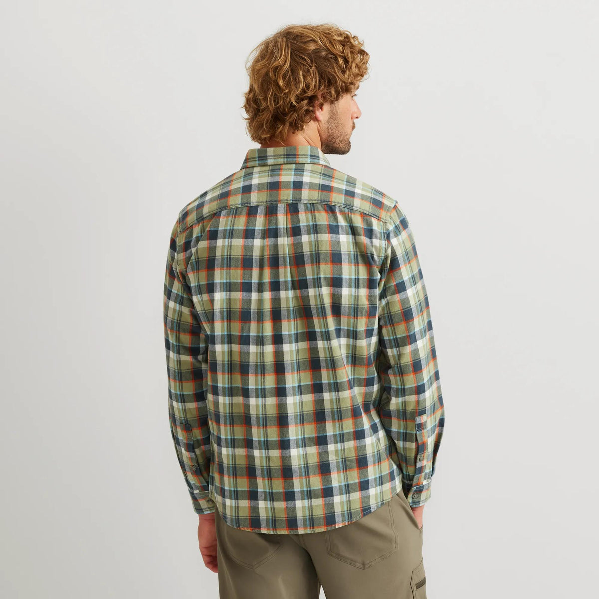 Men's Eddie's Favorite Classic Fit Flannel - Pattern-Dusty Sage-Regular-3