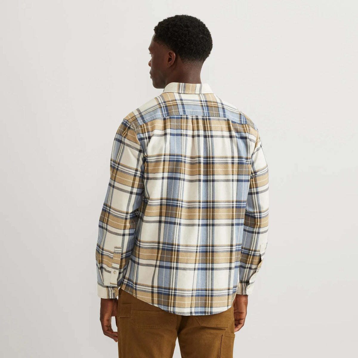 Men's Eddie's Favorite Classic Fit Flannel - Pattern-Cream Htr-Regular-10