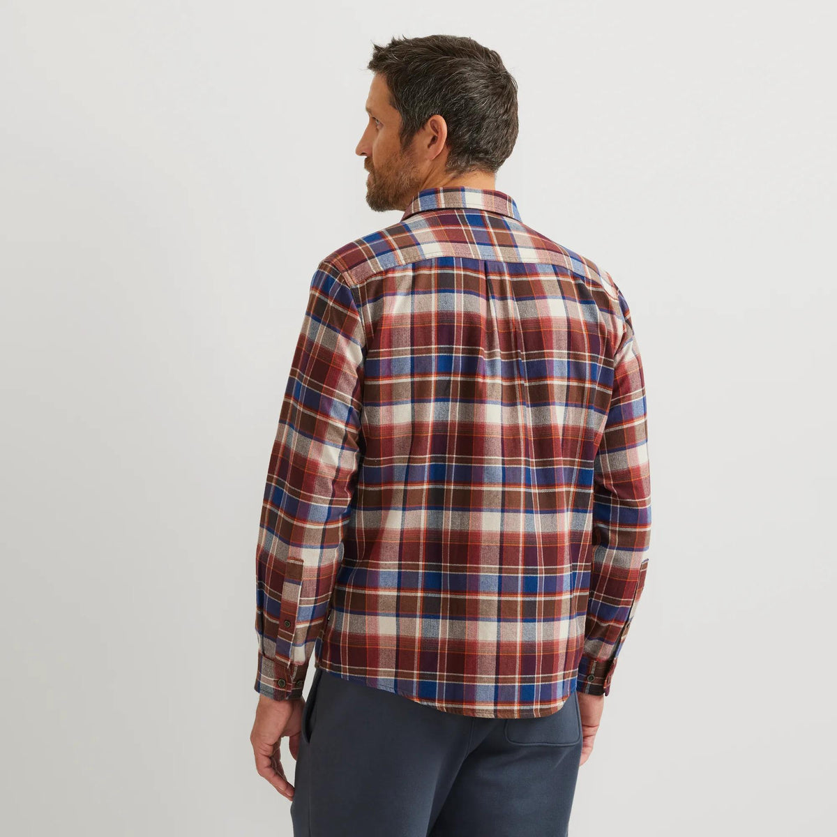 Men's Eddie's Favorite Classic Fit Flannel - Pattern-Mineral Red-Regular-20