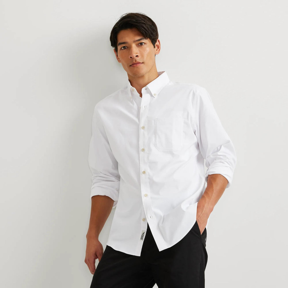 Men's Voyager Flex Long-Sleeve Shirt-White-Regular-12