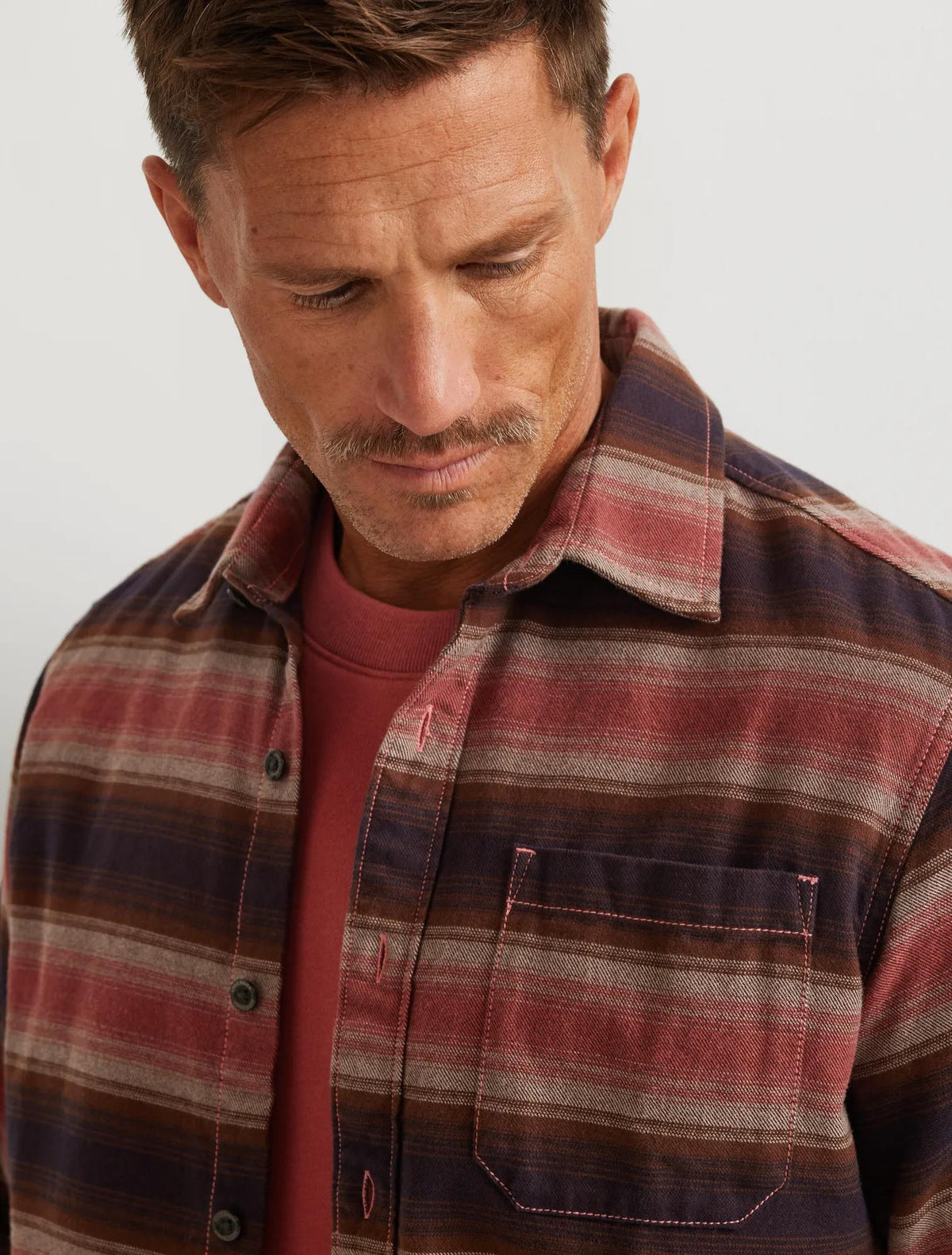 Men's Eddie's Favorite Flannel Relaxed Fit Shirt - Plaid-Clay-Regular-15