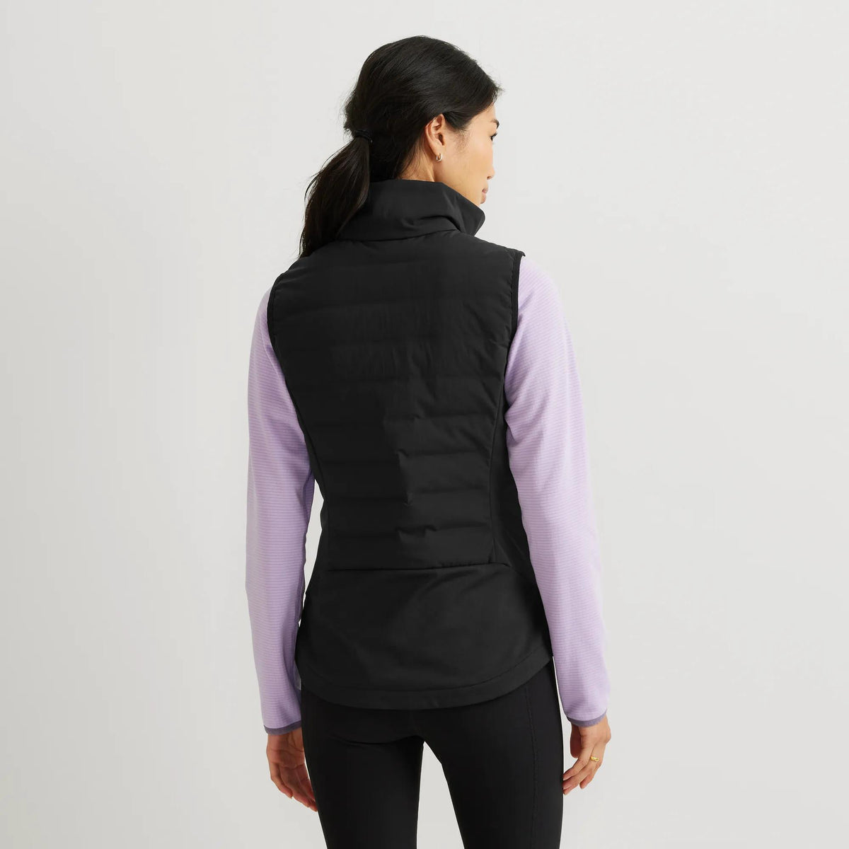 Women's MotionLoft Hybrid Down Vest-Black-Regular-6
