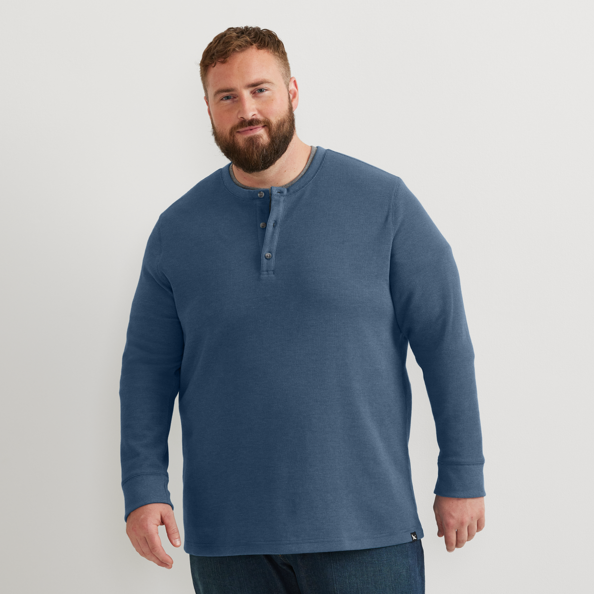 Men's Eddie's Favorite Ultrasoft Thermal Henley-Dusk-Tall-18