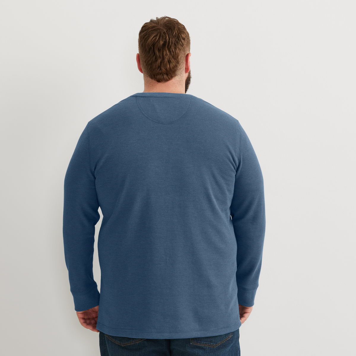 Men's Eddie's Favorite Ultrasoft Thermal Henley-Dusk-Tall-19