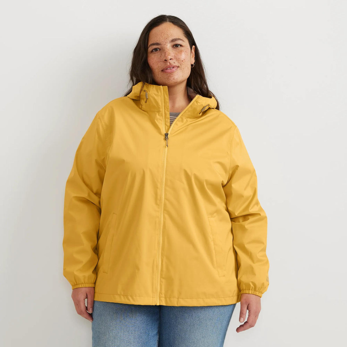 Women's Rainy Pass Water-Repellent Hooded Jacket-Dijon-Plus-14
