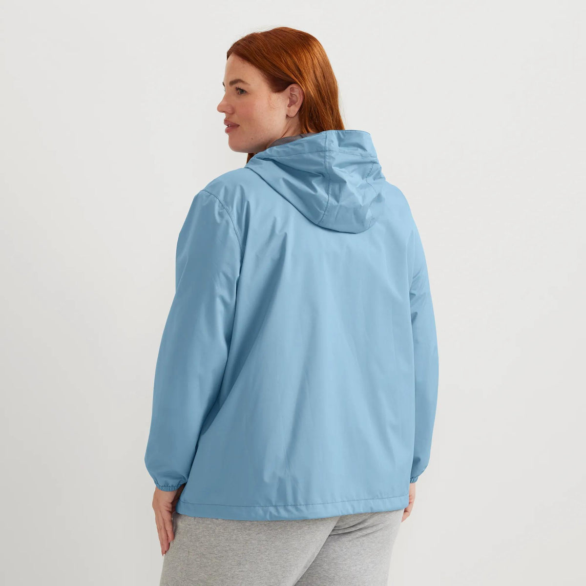 Women's Rainy Pass Water-Repellent Hooded Jacket-Blue Fog-Plus-4