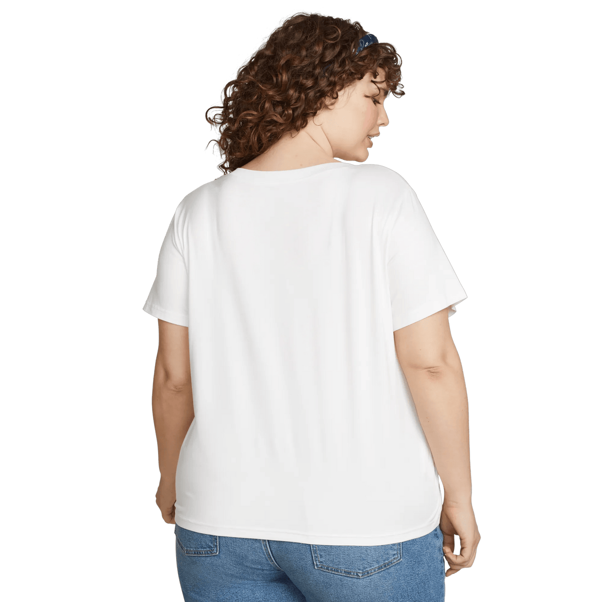 Women's Surreal Travel V-Neck T-Shirt-White-Plus-9