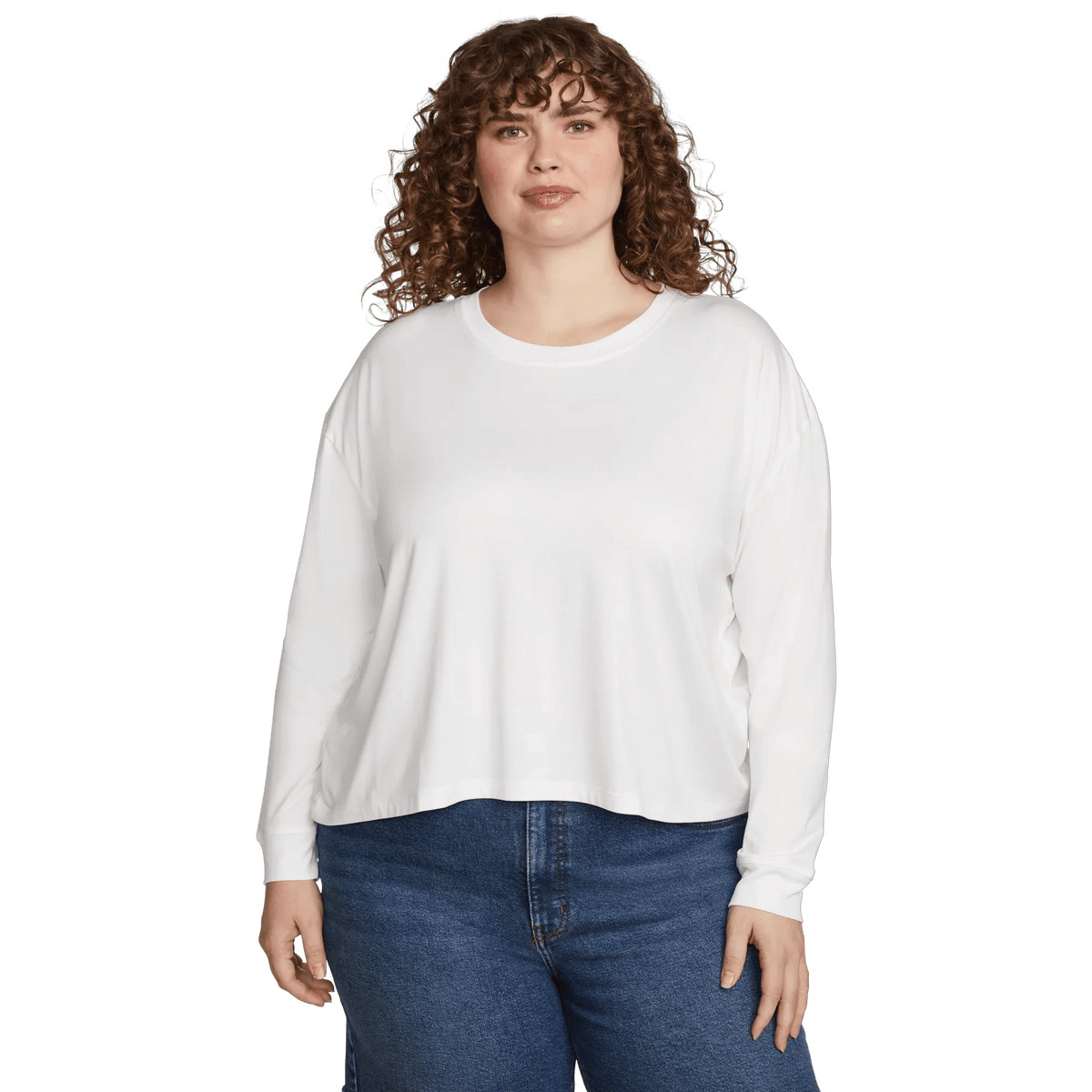Women's Surreal Travel Long-Sleeve Shirt-White-Plus-5