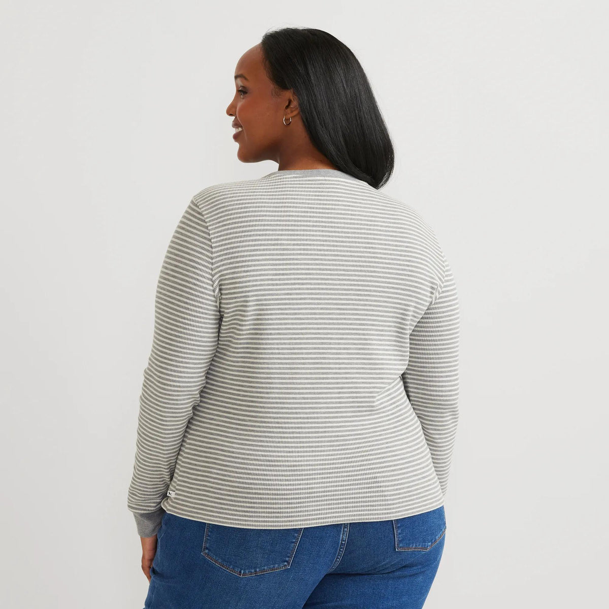 Women's Infinity Thermal Crew-Med Htr Gray-Plus-5