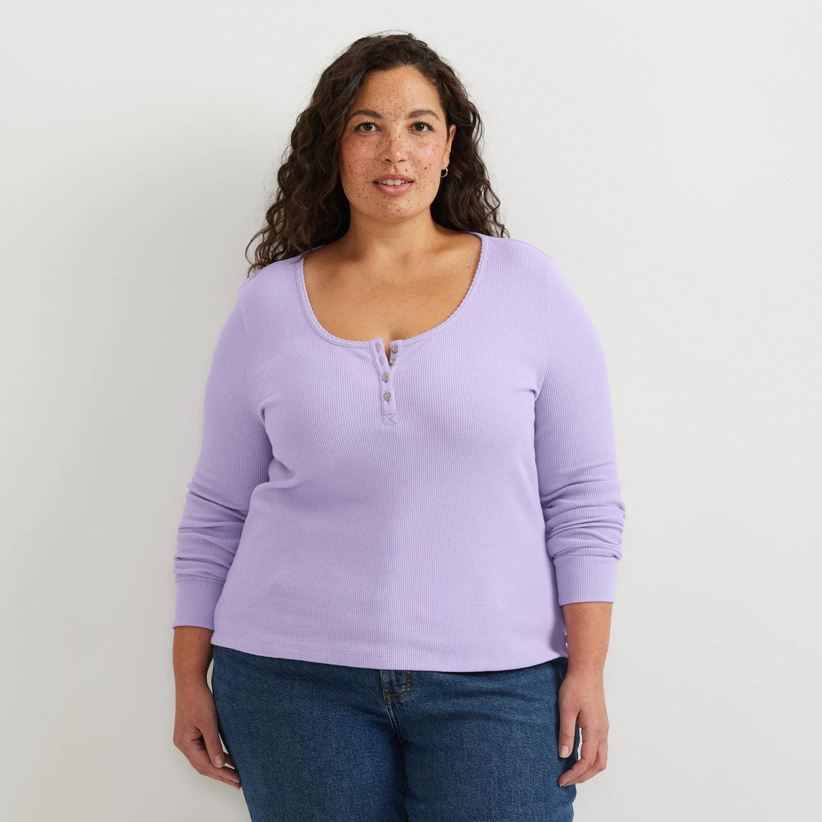 Women's Infinity Thermal Henley-Iris-Plus-20