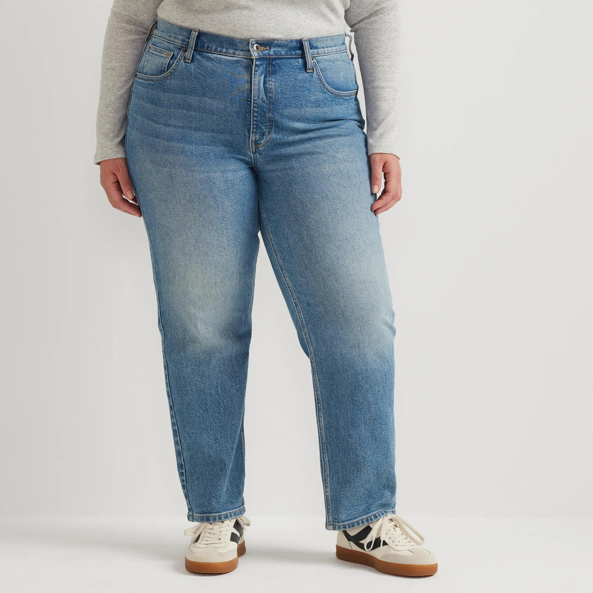 Women's Authentic High-Rise Straight Leg Jeans-Vintage-Plus-11