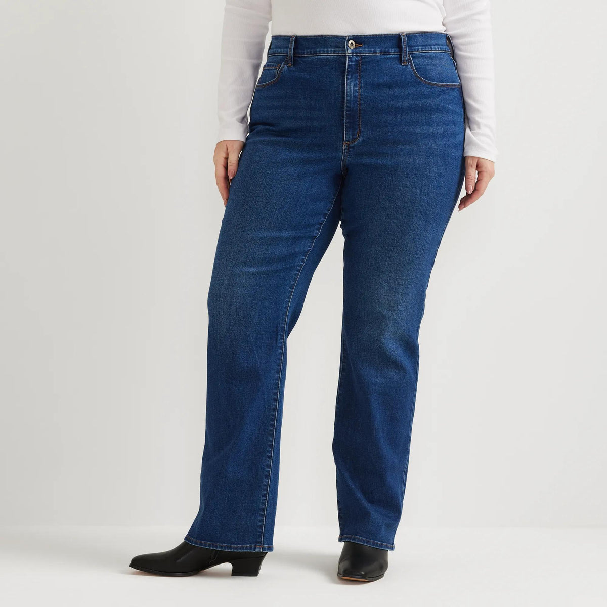 Women's Venture Stretch High-Rise Bootcut Jeans-Lake-Plus-3