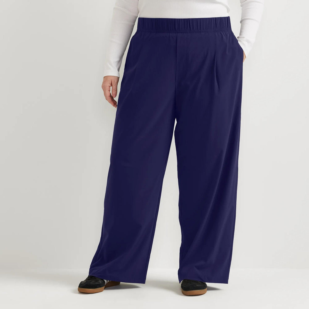 Women's Departure High-Rise Wide Leg Travel Pants-Atlantic-Plus-10