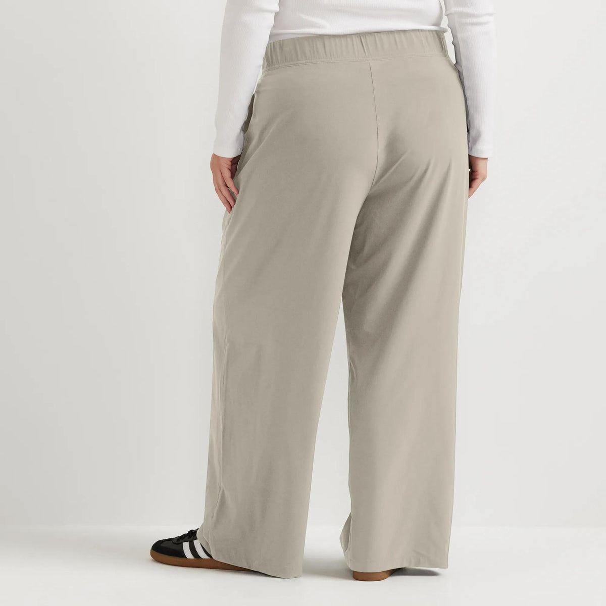 Women's Departure High-Rise Wide Leg Travel Pants-Pumice-Plus-11