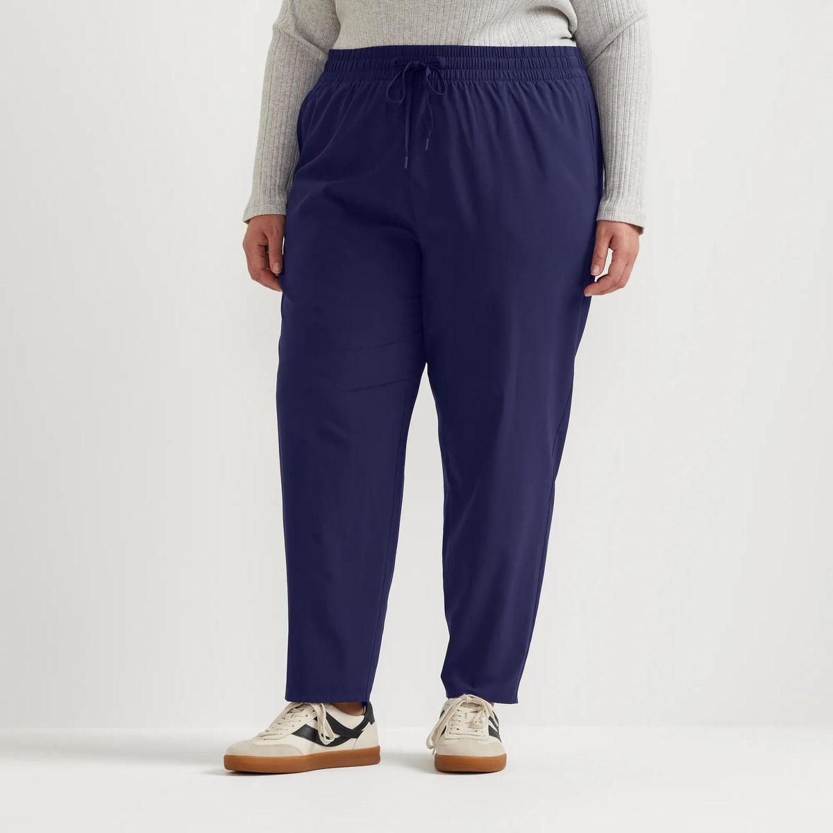 Women's Departure Stretch Tie-Front Ankle Pants-Atlantic-Plus-3