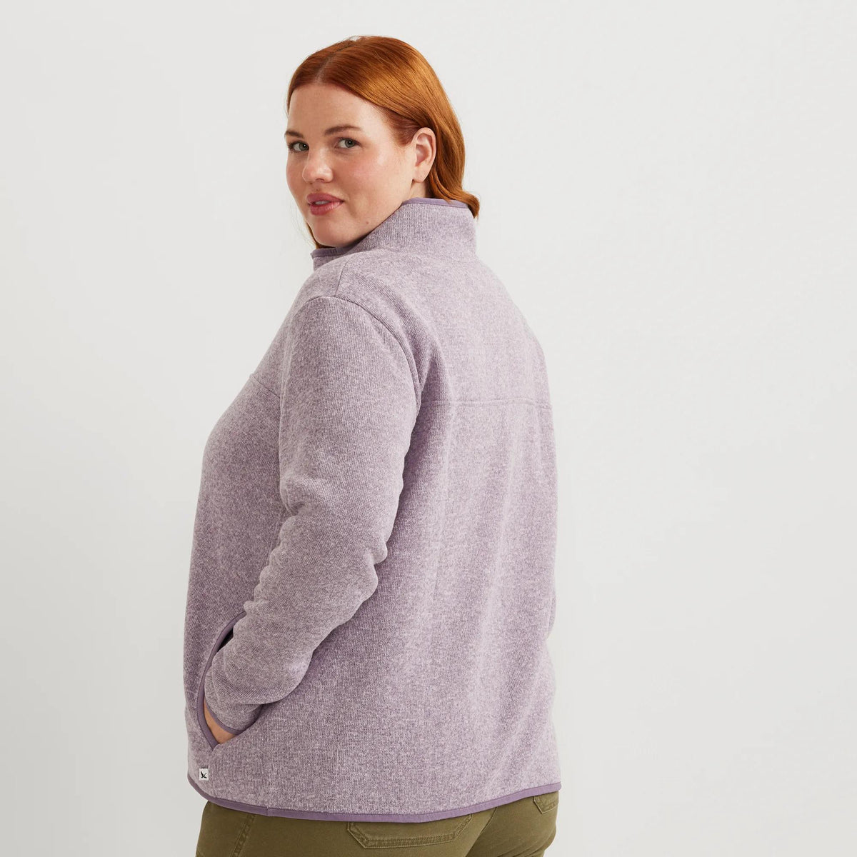 Women's Radiator Fleece 2.0 Snap Mock Pullover-Thistle-Plus-11