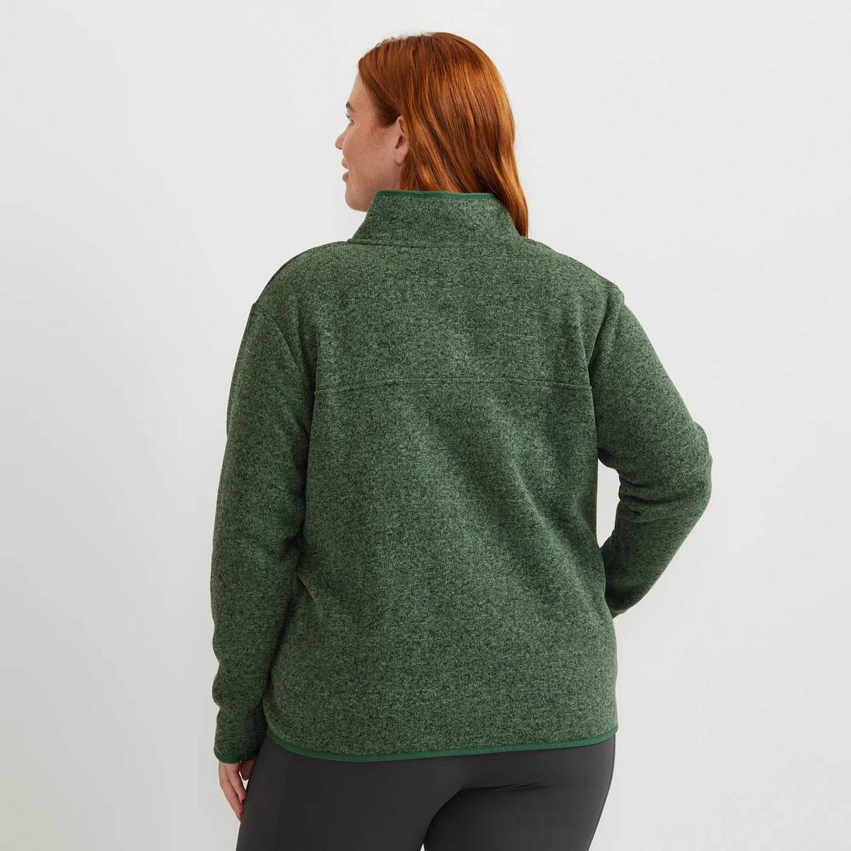 Women's Radiator Fleece 2.0 Snap Mock Pullover-Dk Hunter-Plus-12
