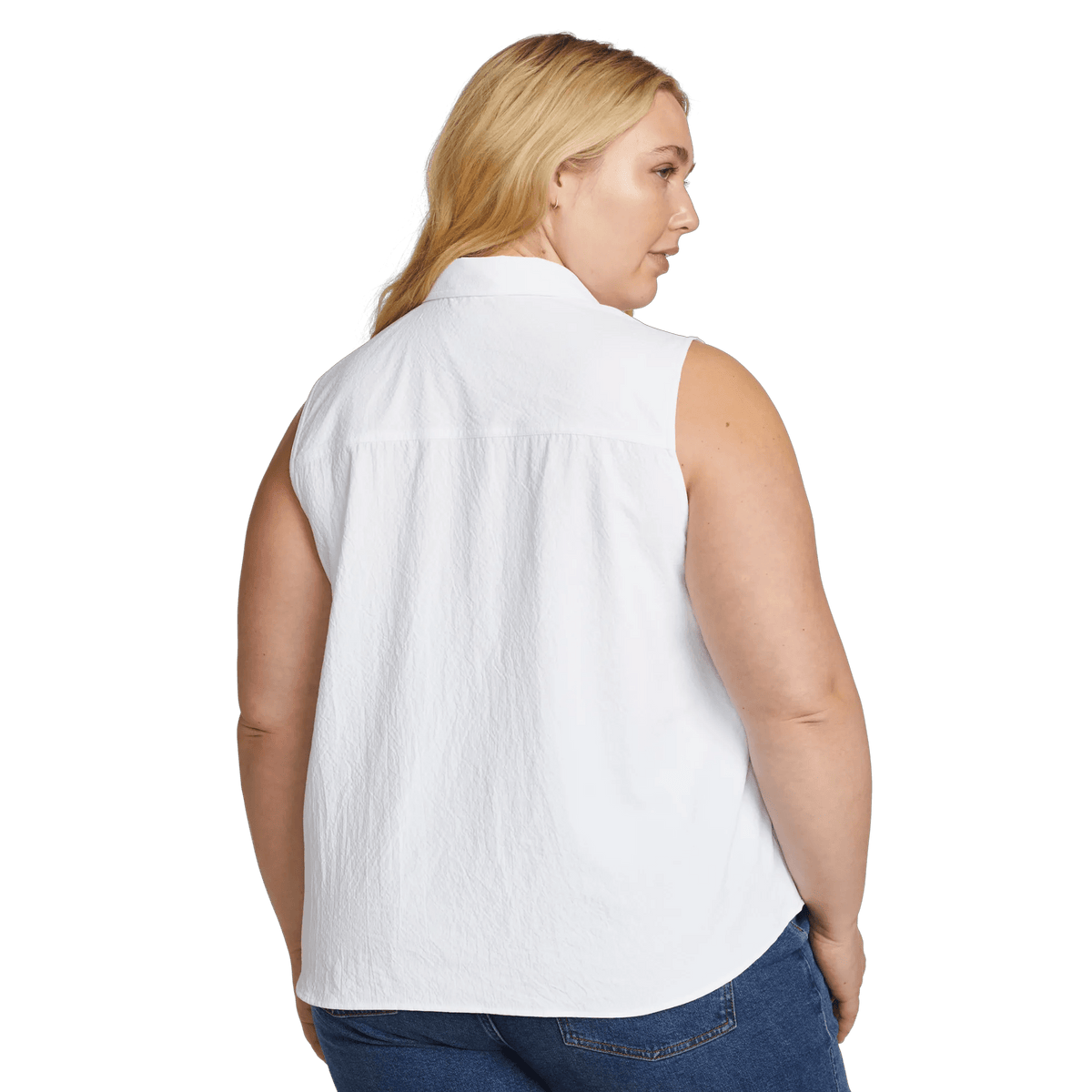 Women's Sleeveless Mountain Shirt 3.0 - Solid-White-Plus-2