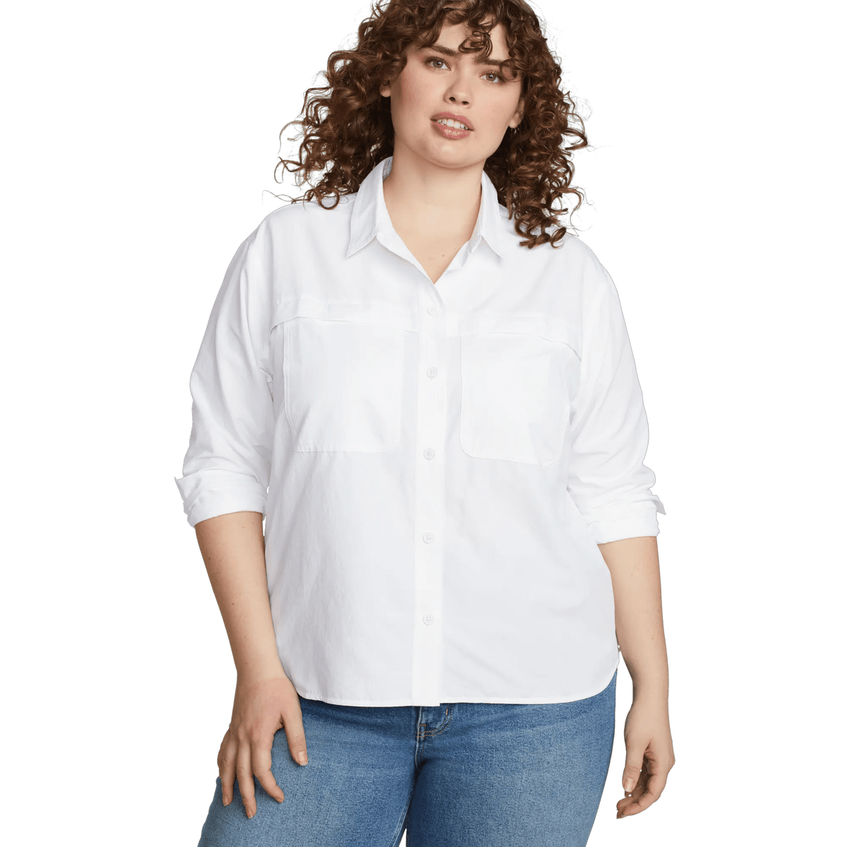 Women's Long-Sleeve Rainier Ripstop Shirt-White-Plus-7