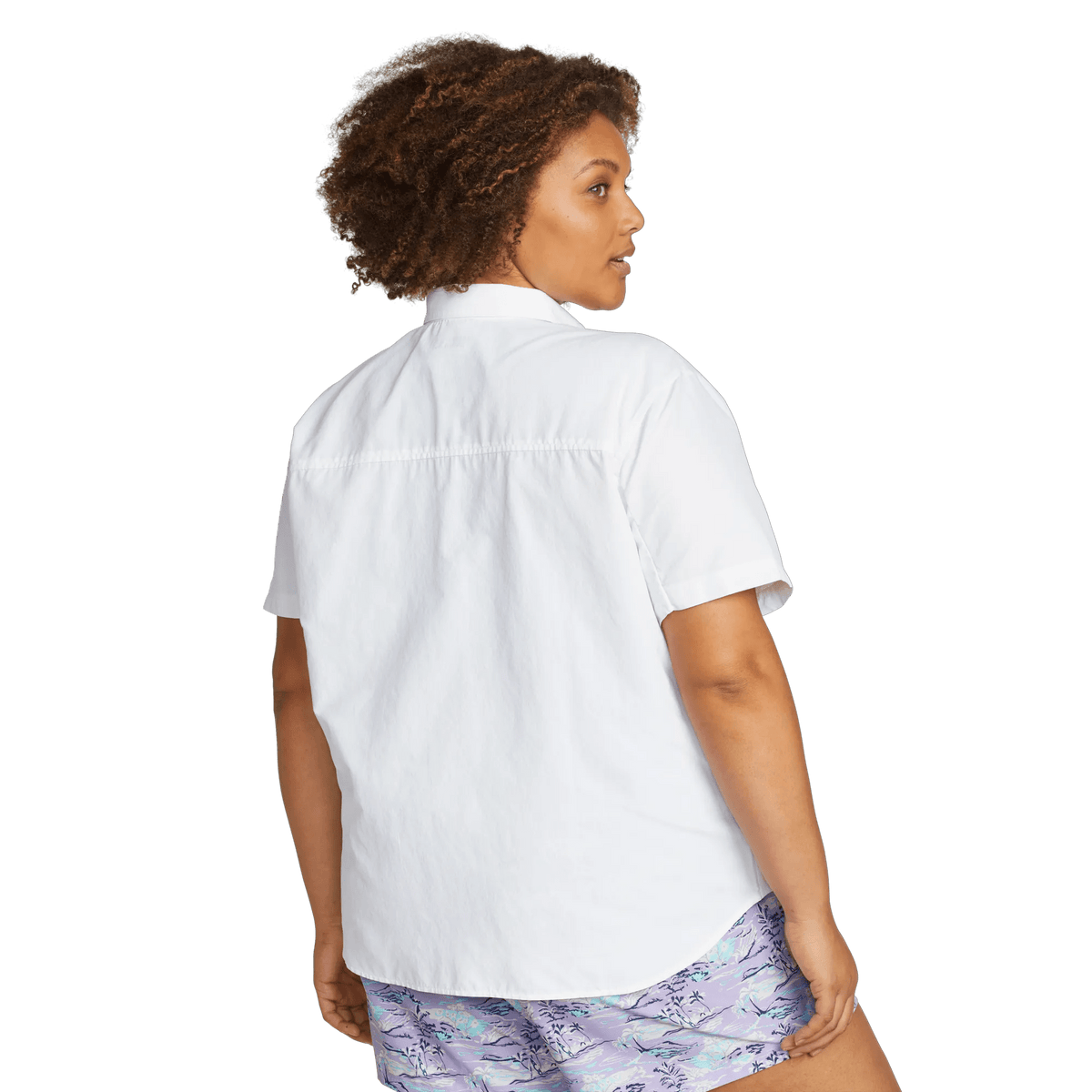 Women's Rainier Short-Sleeve Ripstop Shirt-White-Plus-2