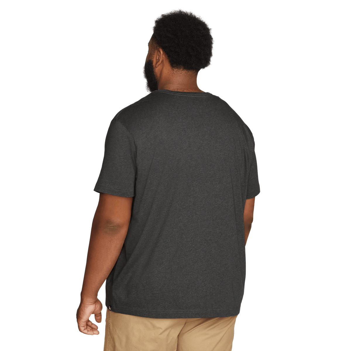 Men's Legend Wash 100% Cotton Short-Sleeve Classic T-Shirt-Dk Charcoal Htr-Plus-17
