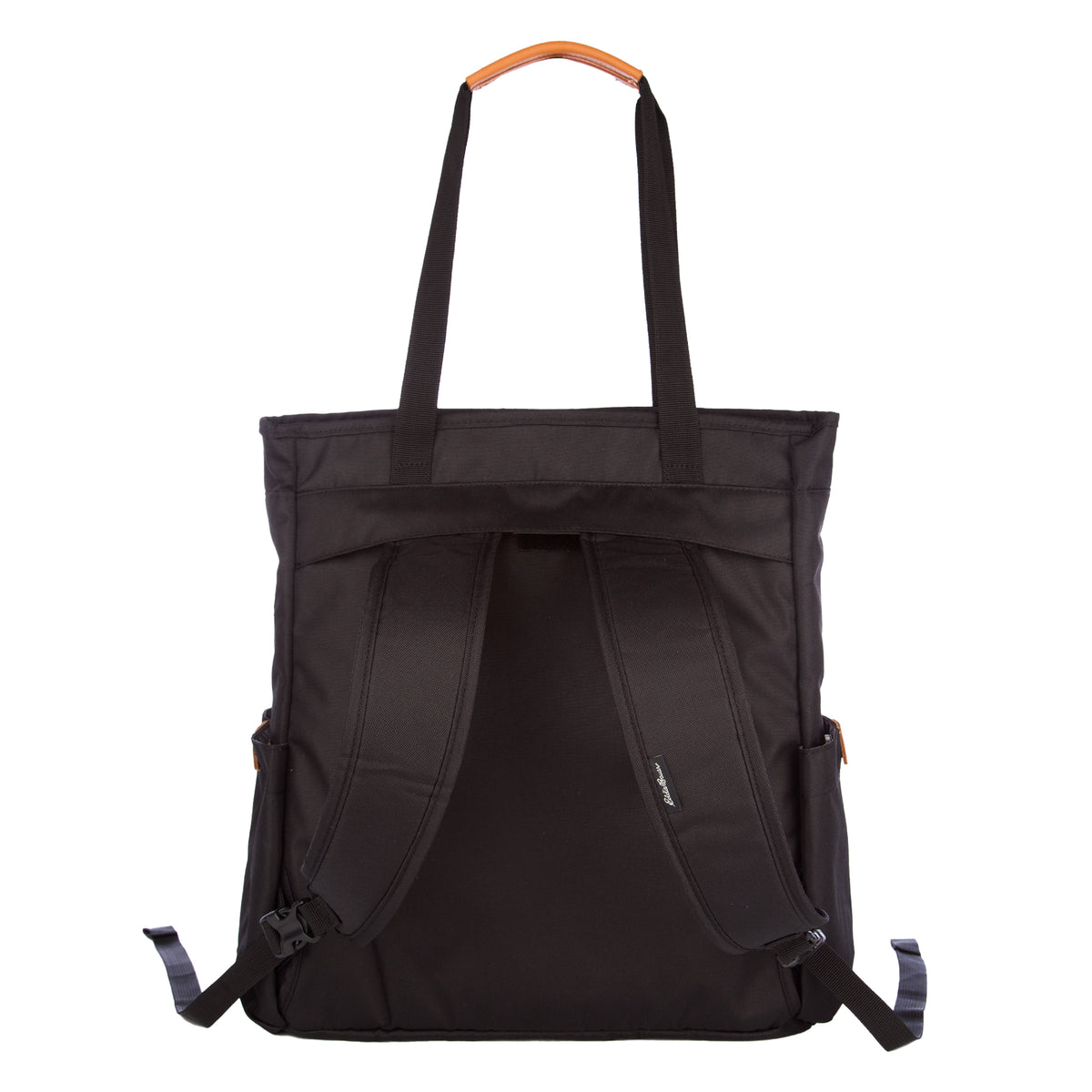 Bygone Recycled Backpack Tote-Black-3
