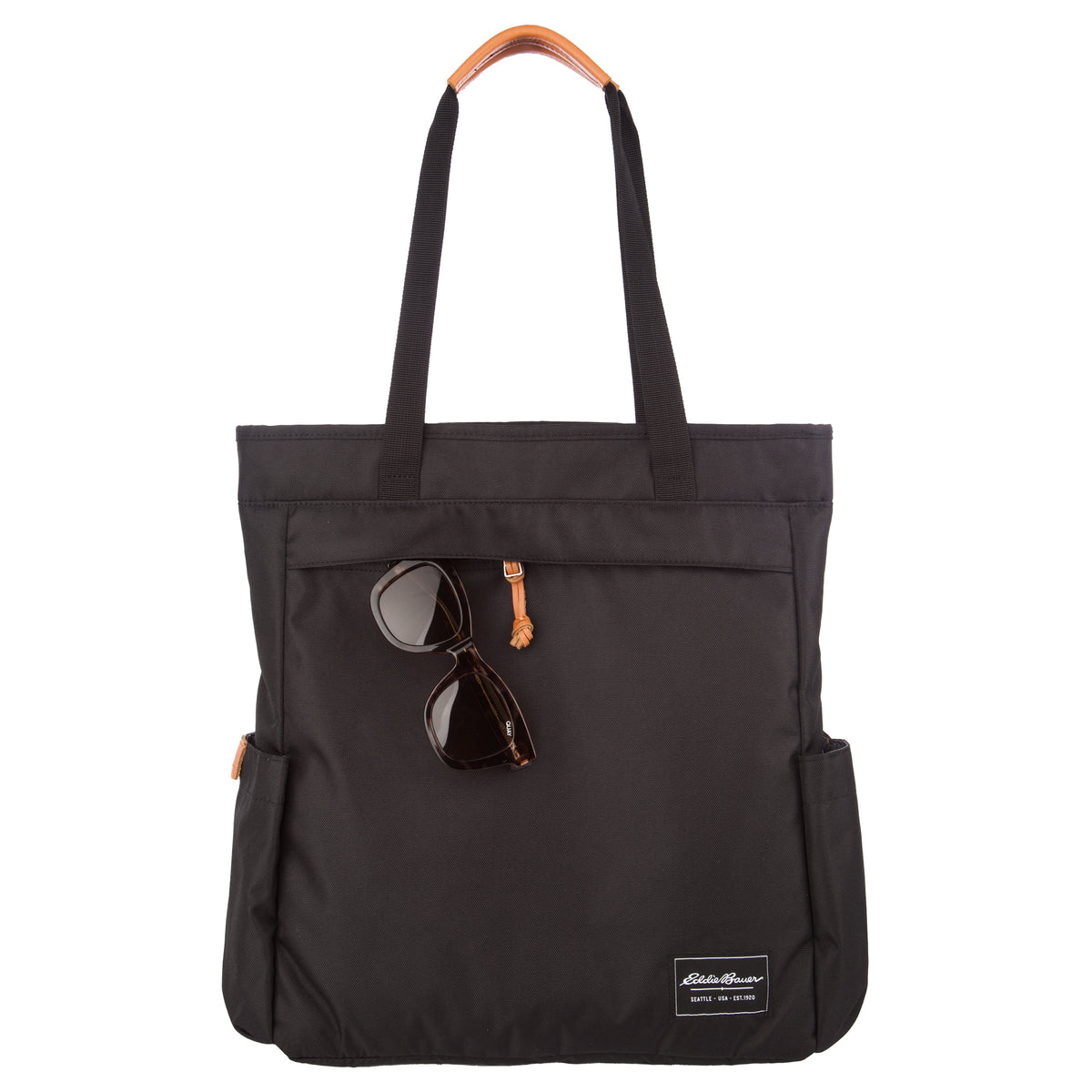 Bygone Recycled Backpack Tote-Black-4
