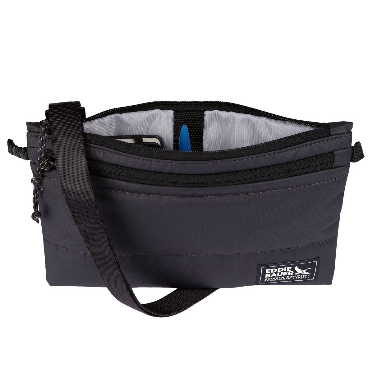 Ripstop Puffer Crossbody-Carbon-6