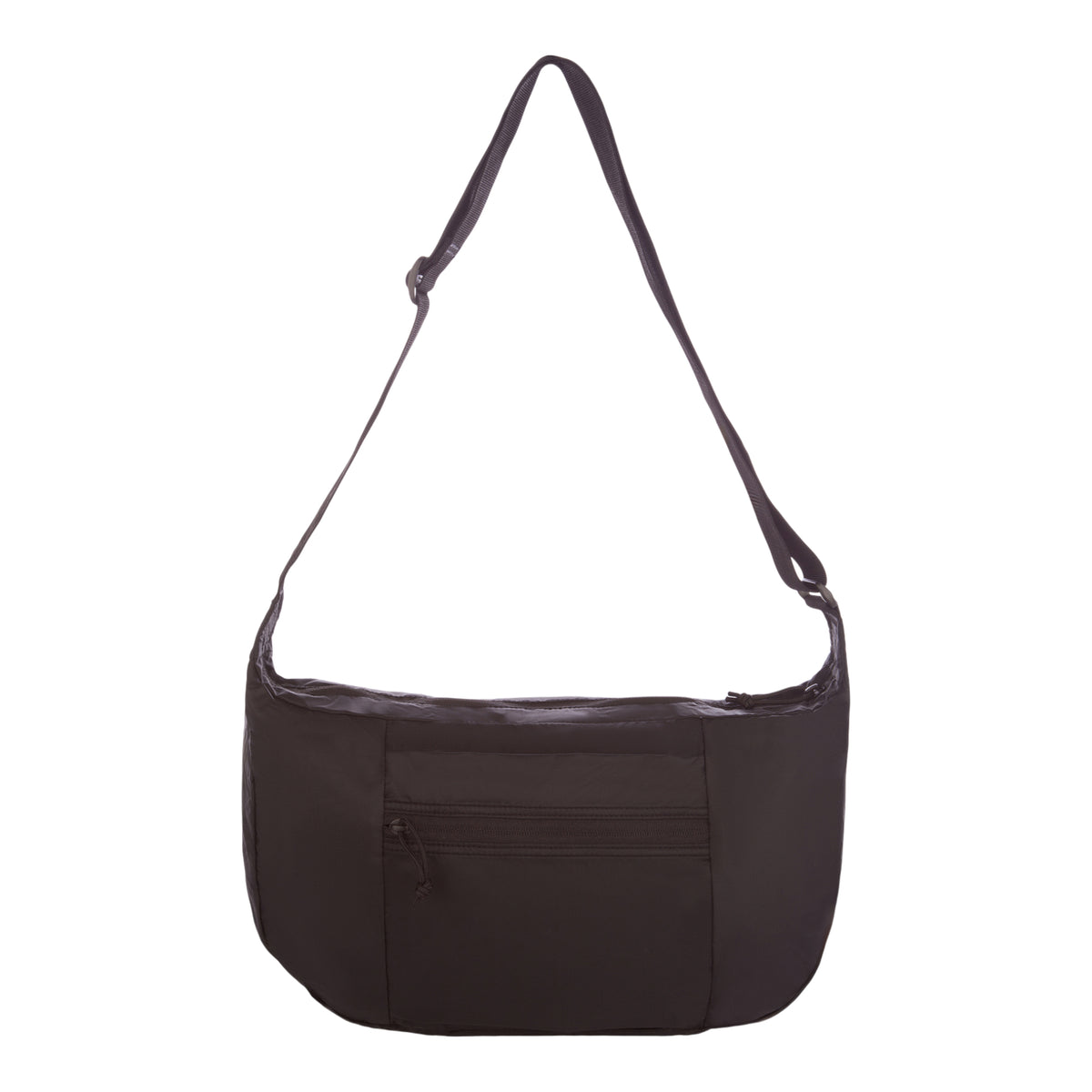 Ripstop Crossbody Crescent Sling-Black-3