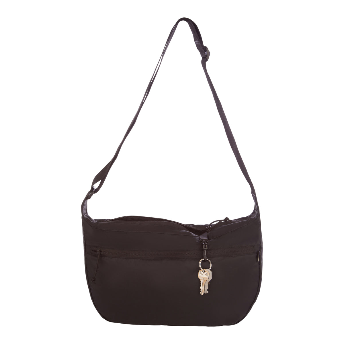 Ripstop Crossbody Crescent Sling-Black-8