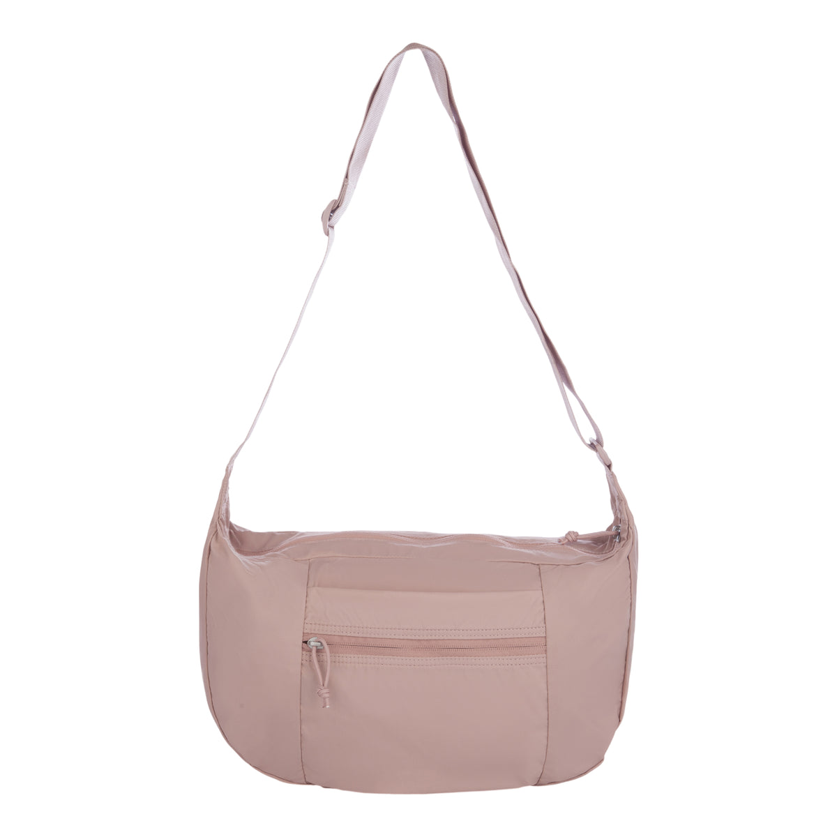 Ripstop Crossbody Crescent Sling-Light Plum-19