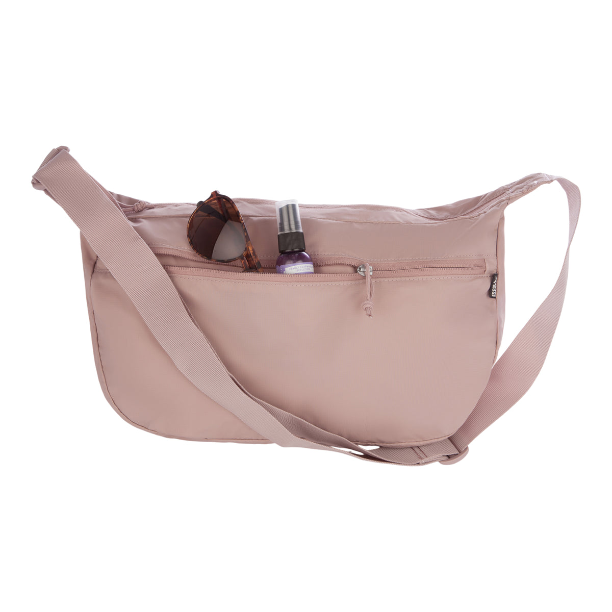 Ripstop Crossbody Crescent Sling-Light Plum-23