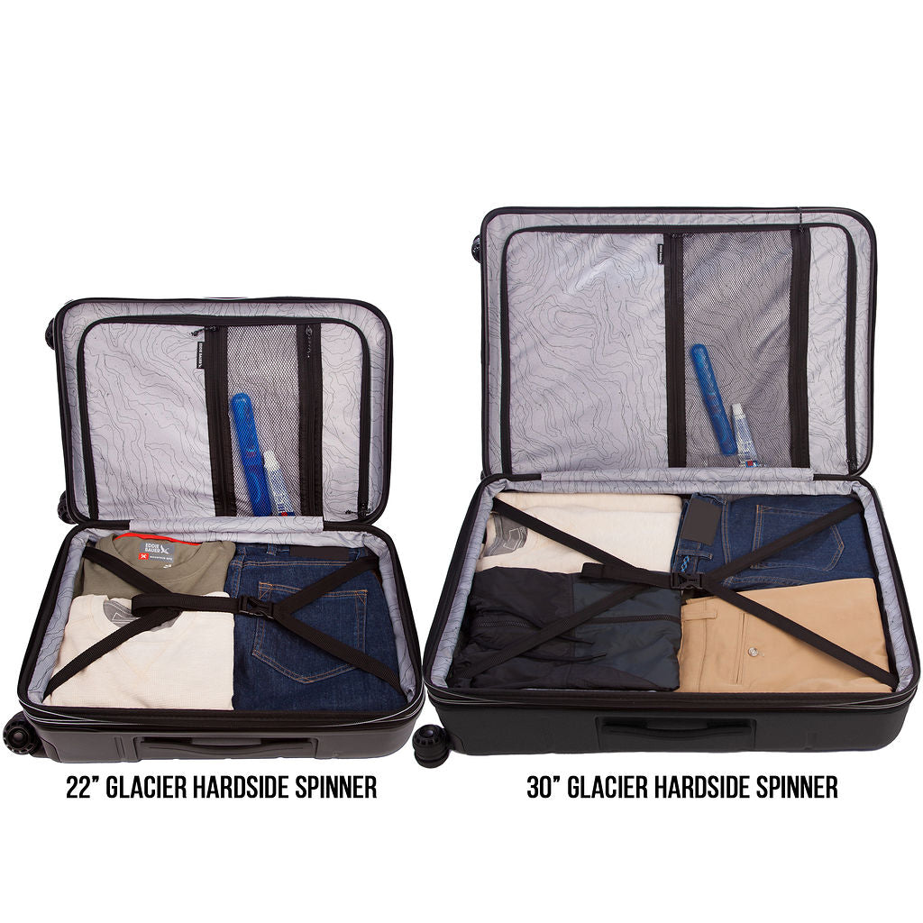2 Pc Set Glacier Hardside Spinner (30" And 22")-Carbon-4