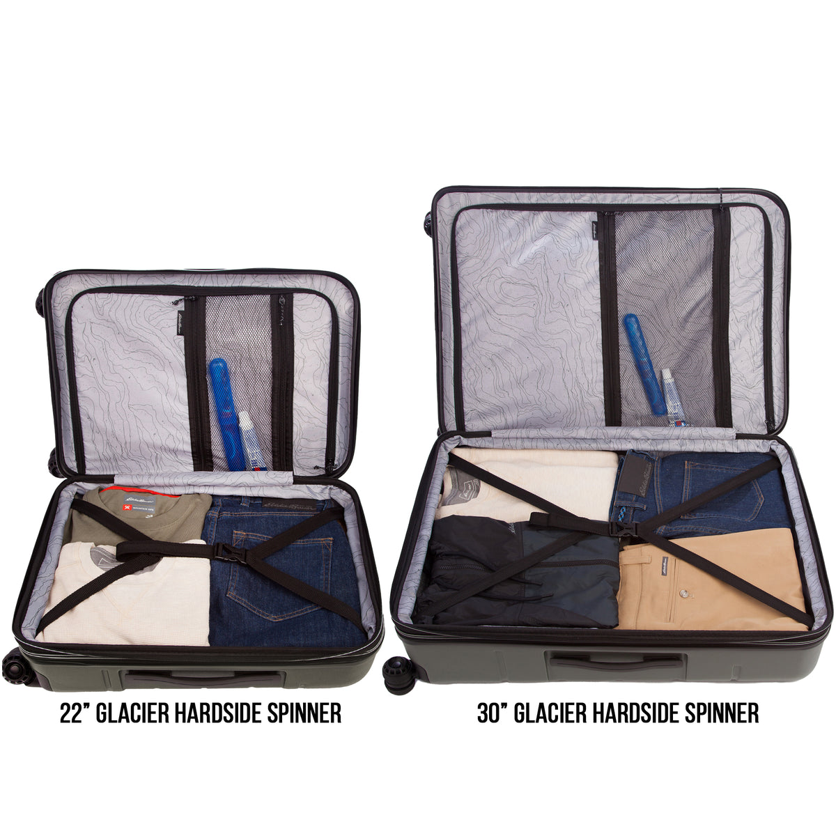 2 Pc Set Glacier Hardside Spinner (30" And 22")-Sprig-11
