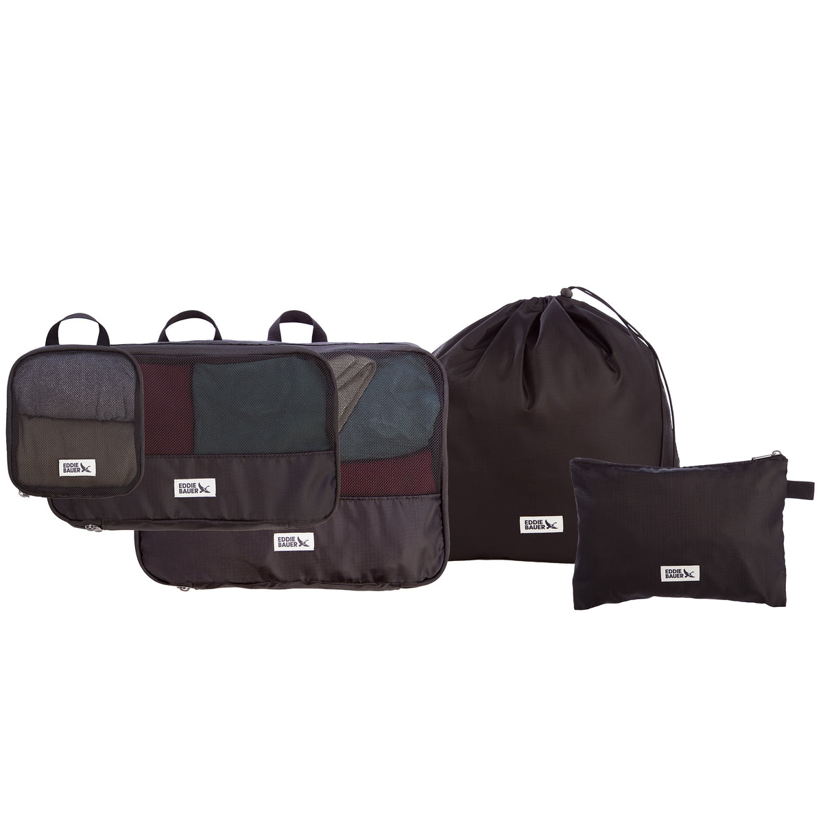 5 Pcs Packing Organizer Set-Black-1