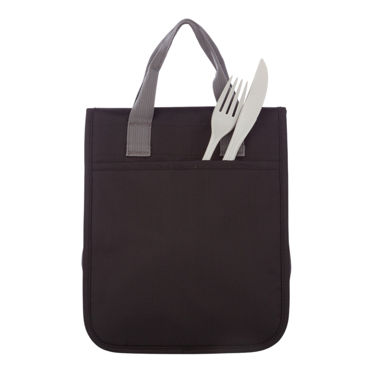 Fold-Over Lunch Bag-Black-3