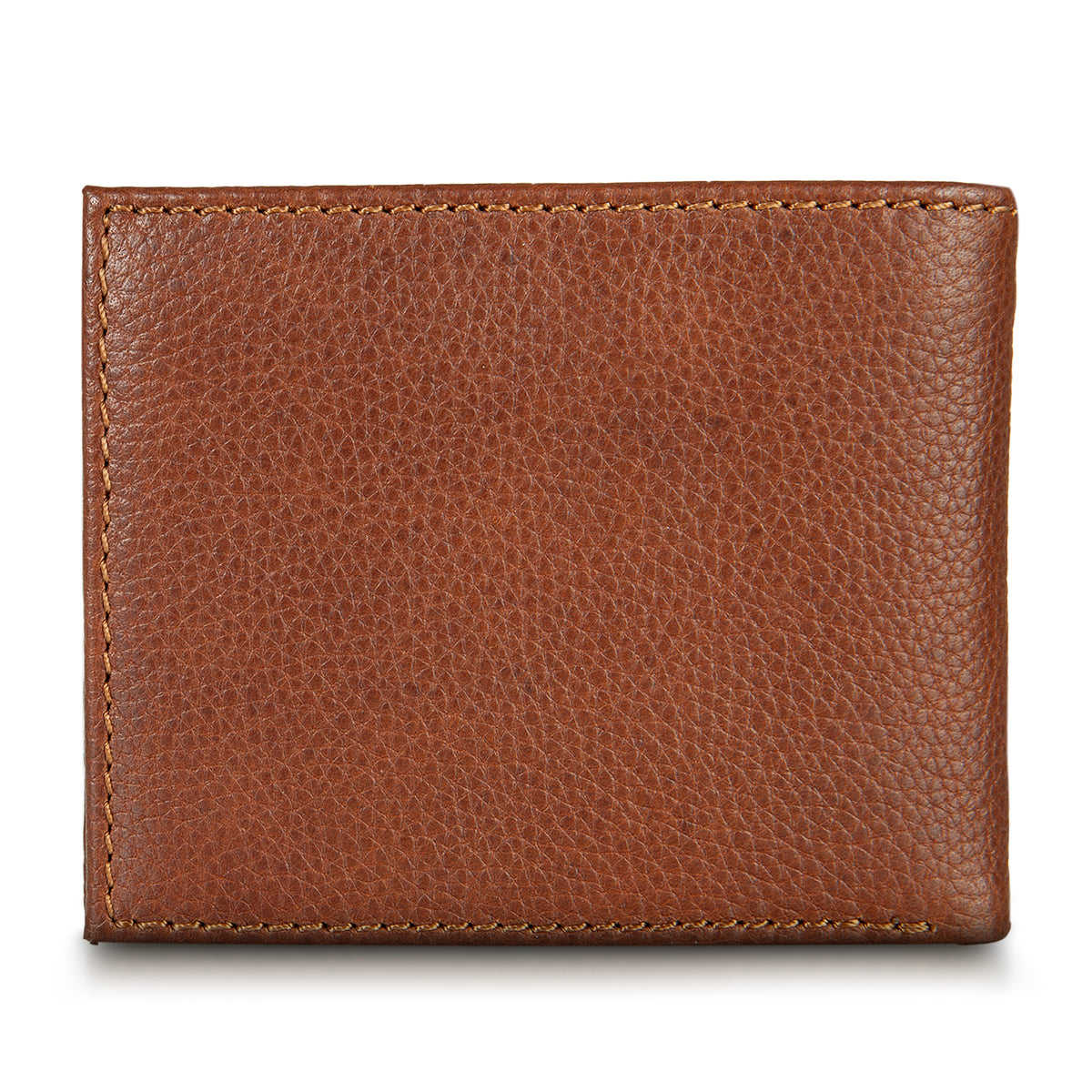 Eb Signature Logo Leather Flip Id Bifold Wallet-Black-6