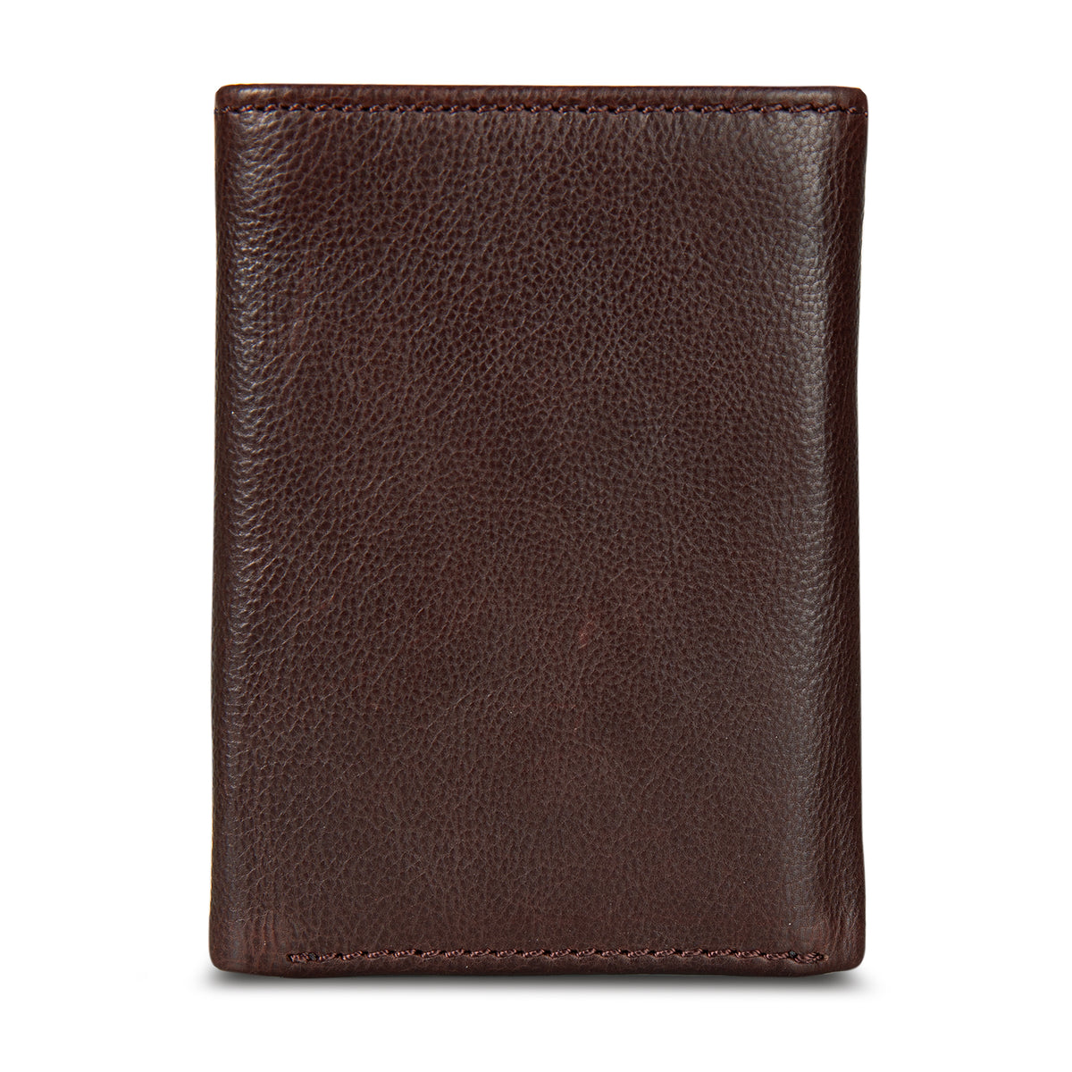 Eb Signature Logo Leather Trifold Wallet-Black-5