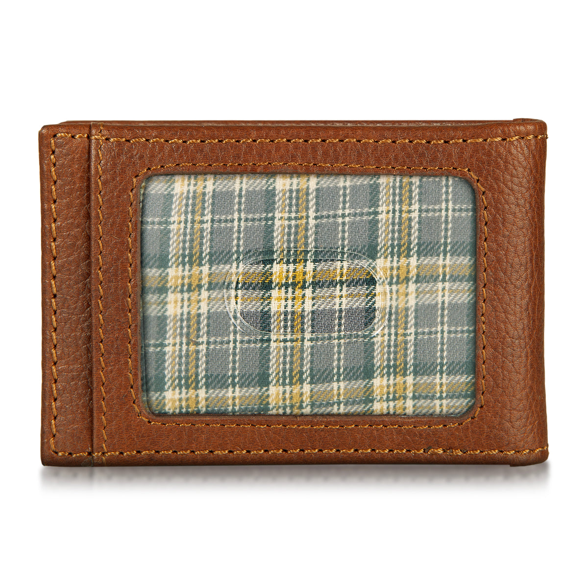Eb Signature Logo Leather Bifold With Money Clip Wallet-Black-6