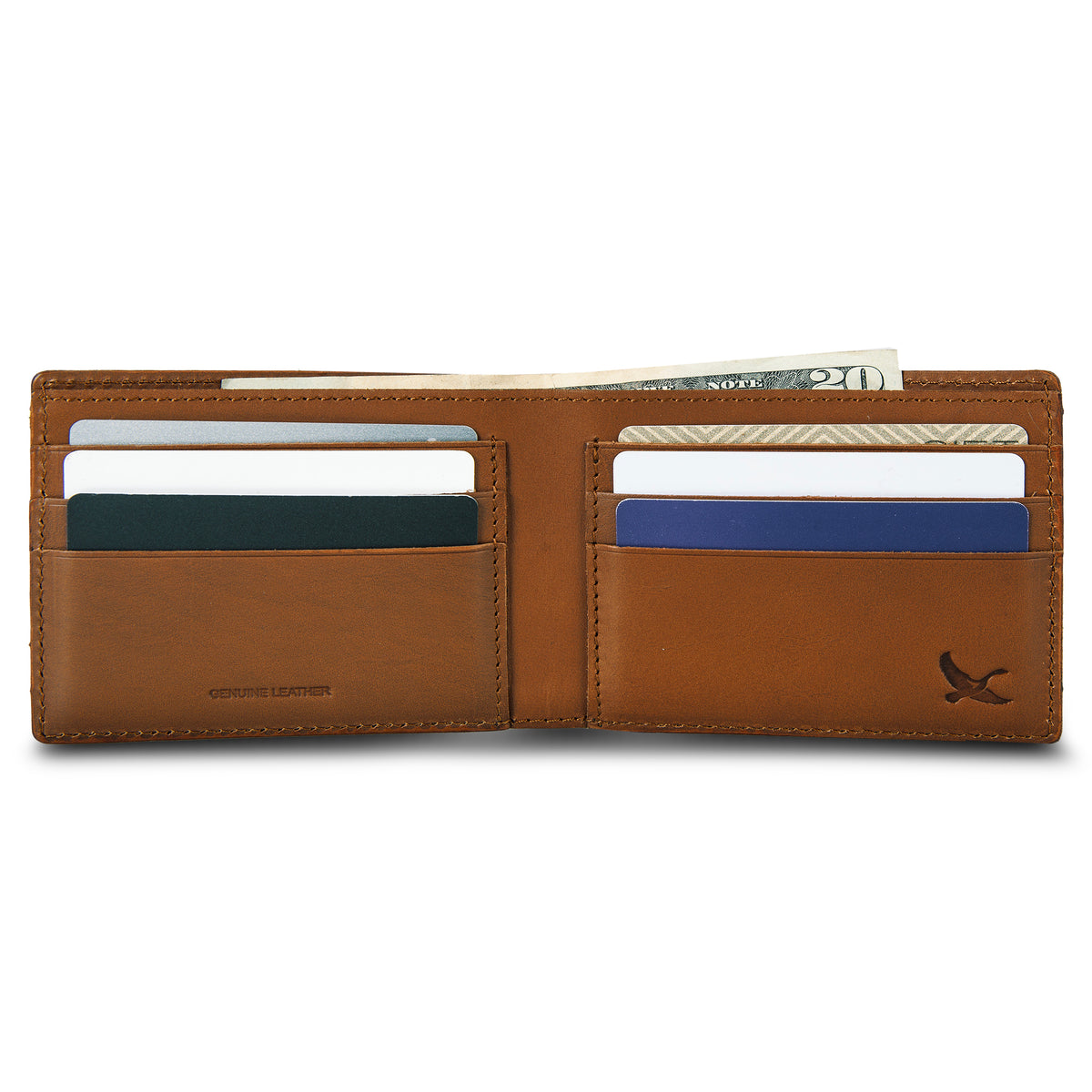 Eb Outdoor Leather Bifold Wallet-Brown-4