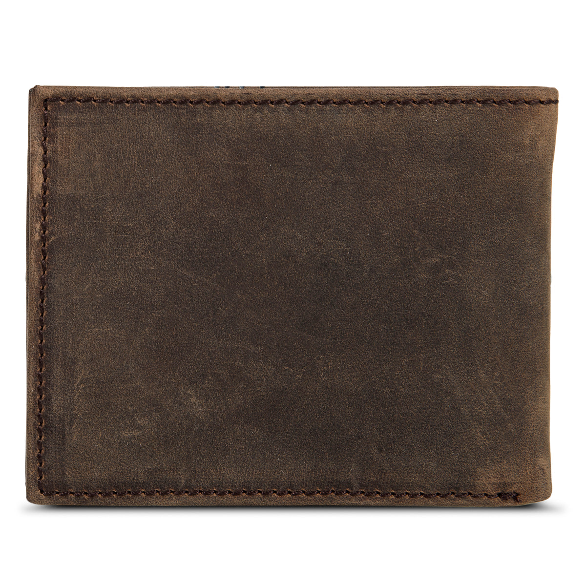 Leather Removable Passcase Wallet With Embossed Sasquatch-Tan-2