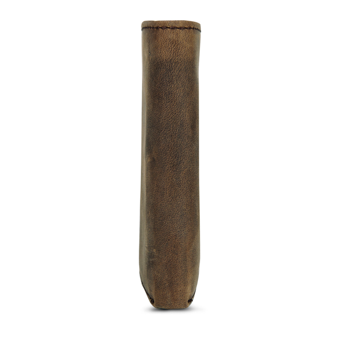 Leather Trifold Wallet With Embossed Sasquatch-Tan-7