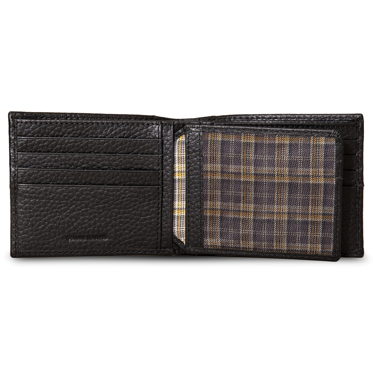 Extra Capacity Rugged Leather Bifold With Flip Id-Black-9