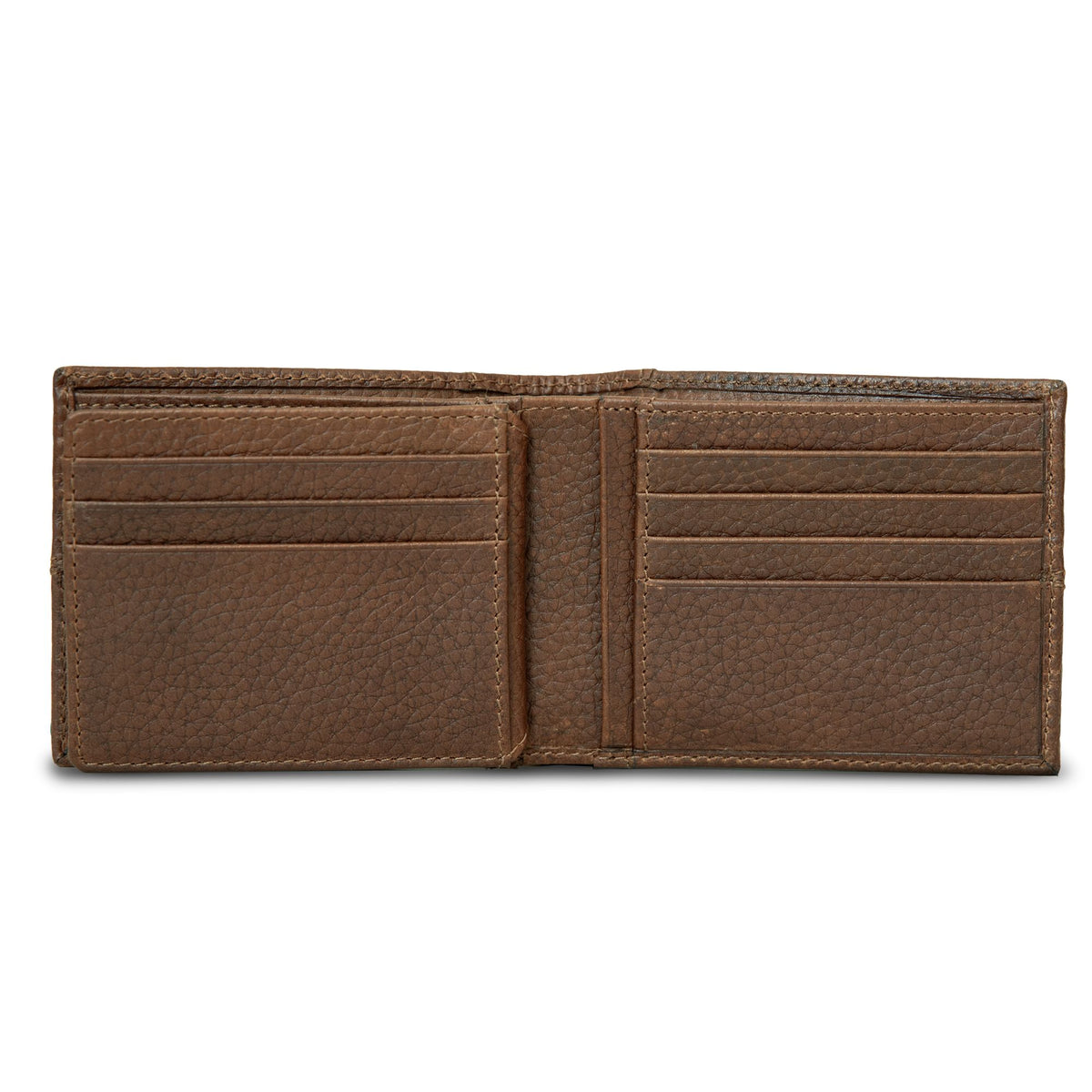 Extra Capacity Rugged Leather Bifold With Flip Id-Black-14