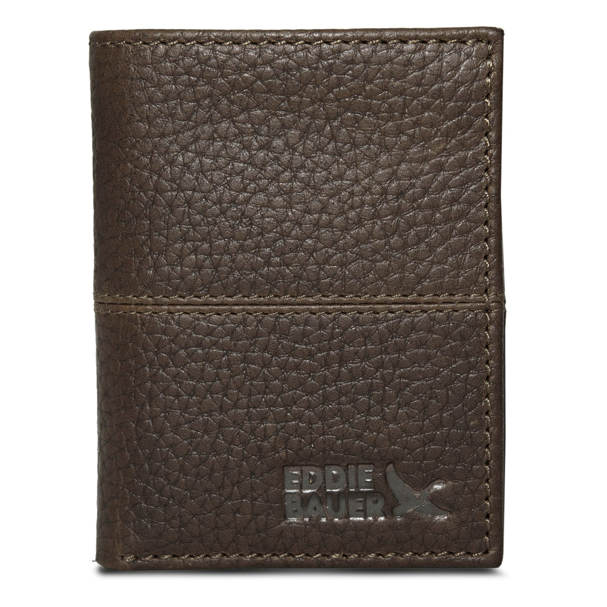 Extra Capacity Rugged Leather Trifold With Flip Id-Black-2